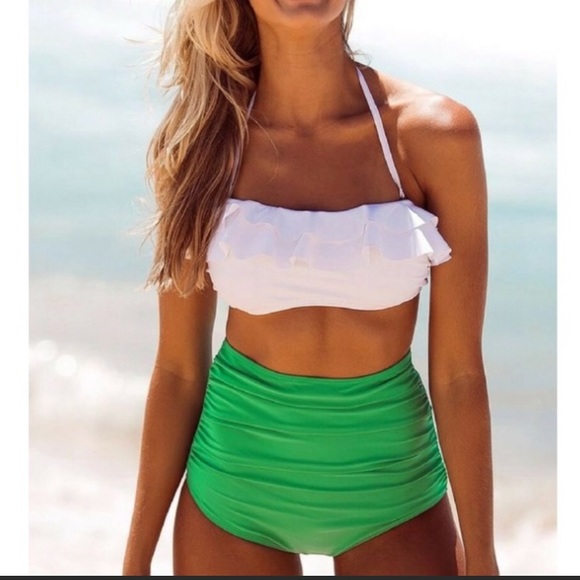 Other - high waisted ruffle bikini
